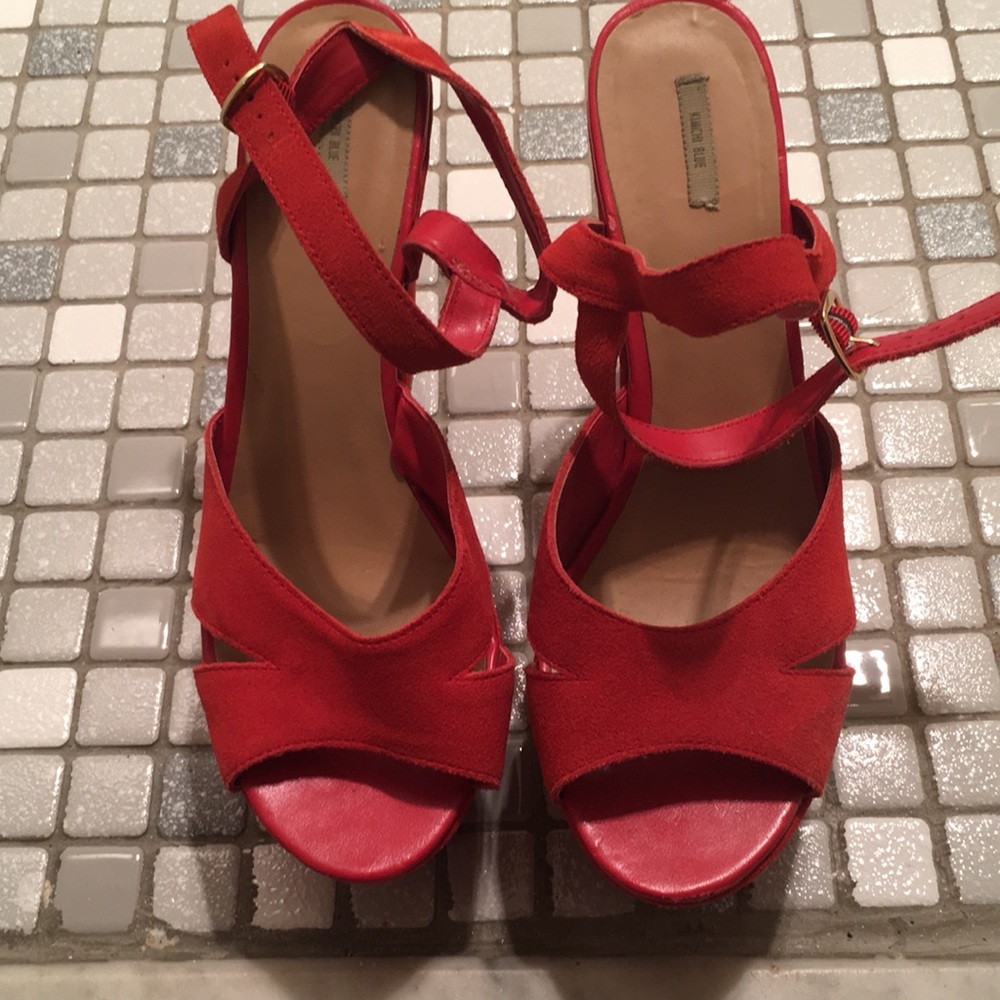 Kimchi Blue Red Platforms. Worn only five times!!